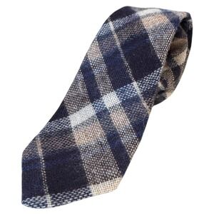 Peter Morelle of London Plaid Wool Blend Necktie‎ Men's Formal Accessory